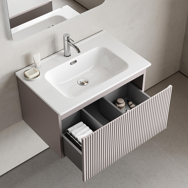 Тумба под раковину Sancos Snob R 1.0 70 SNR1.070SM подвесная цвет Doha Soft
