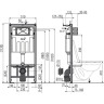 Комплект унитаза Ceramicanova Vogue CN4008T с инсталляцией Alcaplast Sadromodul AM101/1120-3:1 RU M71-0001 с сиденьем Микролифт и клавишей смыва Хром