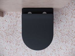Унитаз Ceramicanova Balearica CN6000MB подвесной Черный матовый с сиденьем Микролифт