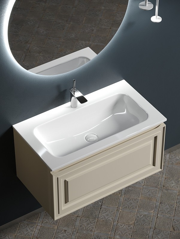 Тумба под раковину Sancos Very 80 VR80CE подвесная Beige Soft