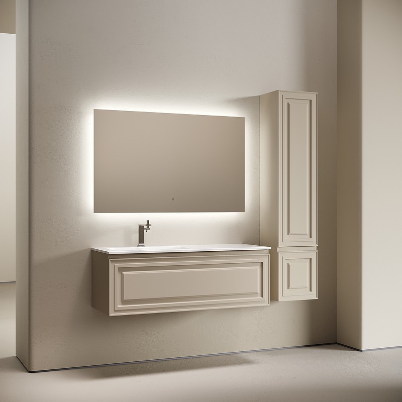 Тумба под раковину Sancos Very 119,5 VR120LCE подвесная цвет Beige Soft