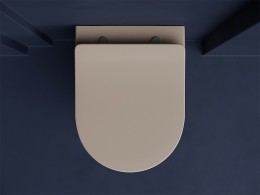 Унитаз Ceramicanova Balearica CN6000MC подвесной Капучино матовый с сиденьем Микролифт