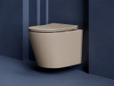Унитаз Ceramicanova Balearica CN6000MC подвесной Капучино матовый с сиденьем Микролифт