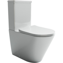Унитаз-компакт Ceramicanova Highlight Rimless CN1802-B без бачка и с сиденьем Микролифт