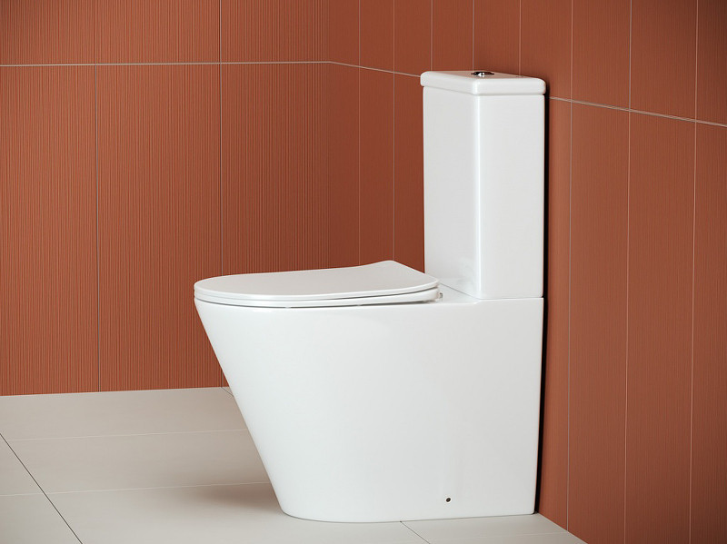 Унитаз-компакт Ceramicanova Highlight Rimless CN1802-B без бачка и с сиденьем Микролифт