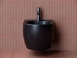 Биде Ceramicanova Play CN3002MB подвесное Черное матовое