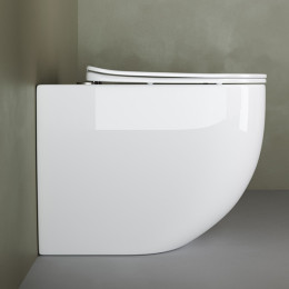 Унитаз Ceramicanova Mia Rimless CN1810 приставной с сиденьем Микролифт