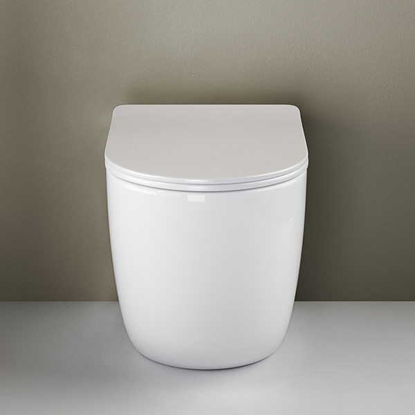 Унитаз Ceramicanova Mia Rimless CN1810 приставной с сиденьем Микролифт