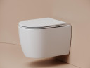 Унитаз Ceramicanova Noe CN4011T подвесной цвет Белый с сиденьем