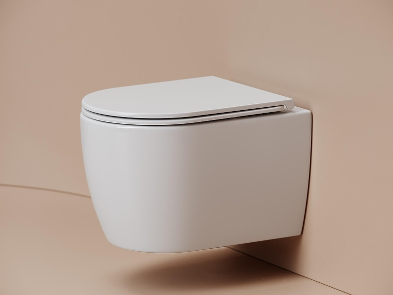 Унитаз Ceramicanova Noe CN4011T подвесной цвет Белый с сиденьем