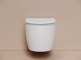 Унитаз Ceramicanova Noe CN4011T подвесной цвет Белый с сиденьем