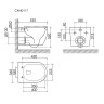 Унитаз Ceramicanova Noe CN4011T подвесной цвет Белый с сиденьем