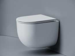 Унитаз Ceramicanova Voga CN4012T подвесной цвет Белый с сиденьем Микролифт