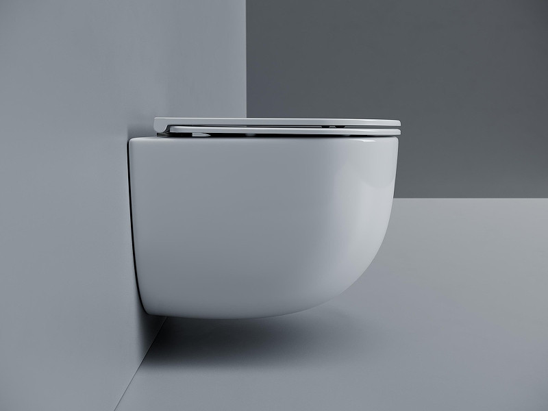 Унитаз Ceramicanova Voga CN4012T подвесной цвет Белый с сиденьем Микролифт