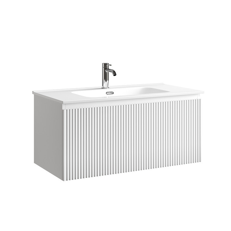 Тумба под раковину Sancos Snob R 1.0 90 SNR1.090W подвесная цвет Bianco