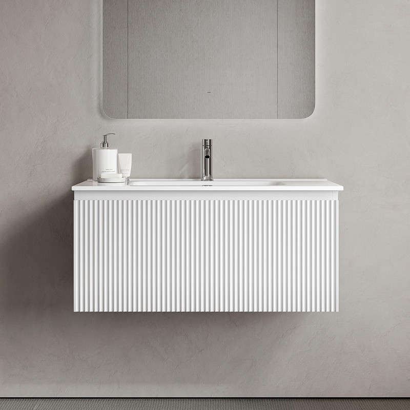Тумба под раковину Sancos Snob R 1.0 90 SNR1.090W подвесная цвет Bianco