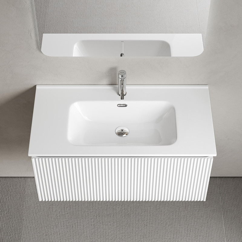 Тумба под раковину Sancos Snob R 1.0 90 SNR1.090W подвесная цвет Bianco