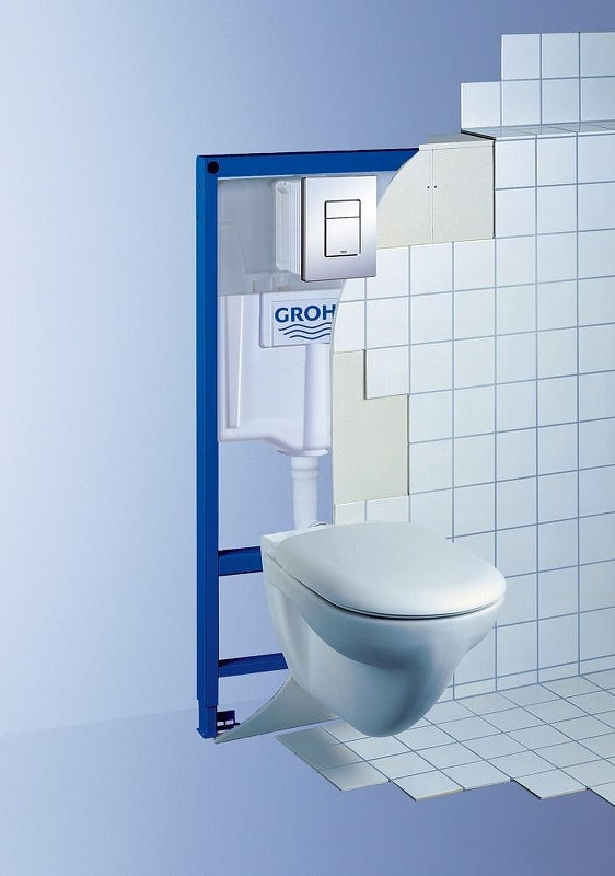 Комплект унитаза Ceramicanova Union CN4009T с инсталляцией Grohe Rapid SL 38775001 с сиденьем Микролифт и клавишей смыва Хром