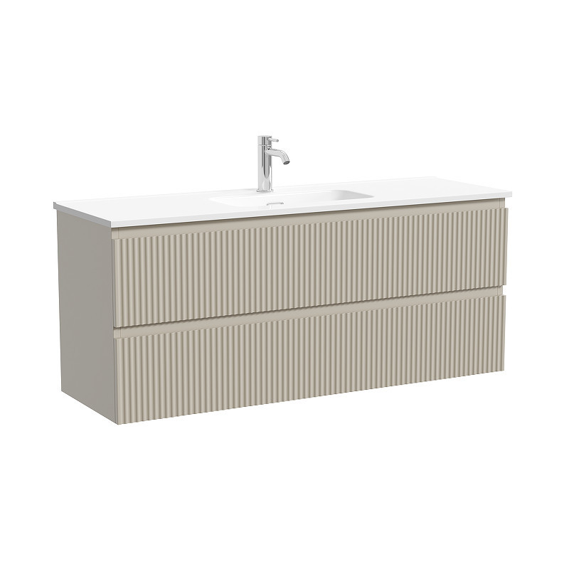 Тумба под раковину Sancos Snob R 120 SNR120/39CE подвесная цвет Beige Soft