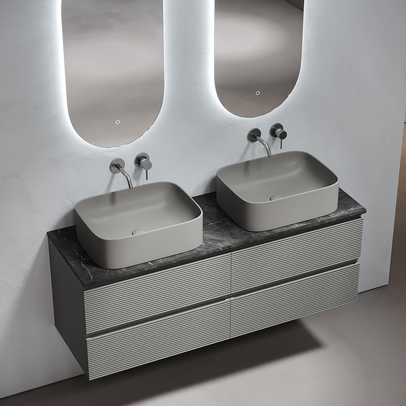 Столешница под раковину Sancos 140 TT140A1 Black Sky