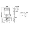 Комплект унитаза Ceramicanova Union CN4009T с инсталляцией Berges Novum L3 040213 с сиденьем Микролифт и клавишей смыва Хром