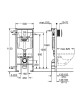 Комплект унитаза Ceramicanova Play CN3001 с инсталляцией Grohe Rapid SL 38775001 с сиденьем Микролифт и клавишей смыва Хром