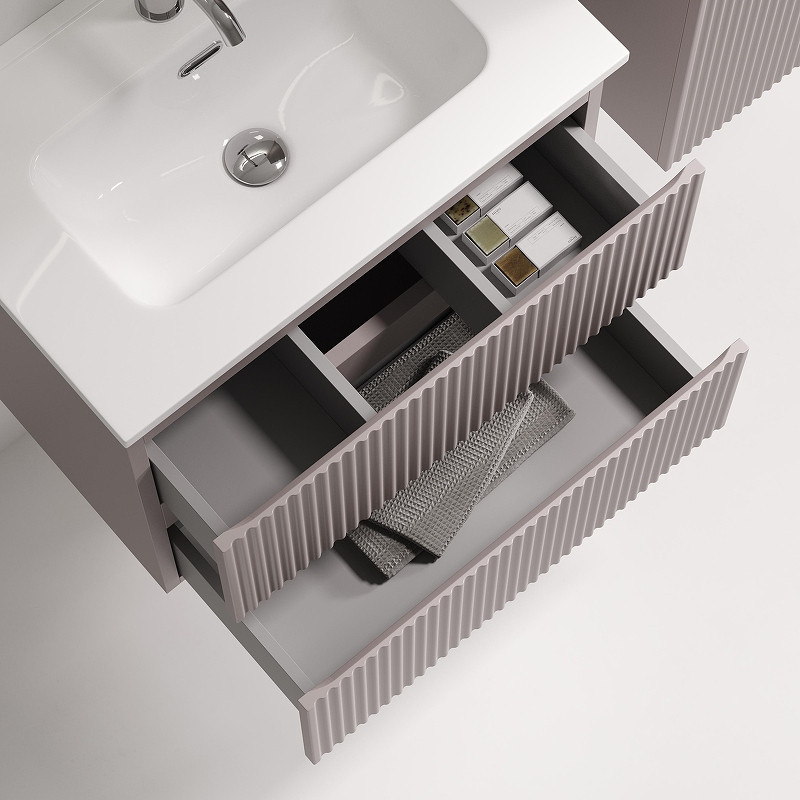 Тумба под раковину Sancos Snob R 60 SNR60/39SM подвесная цвет Doha Soft