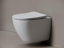 Унитаз Ceramicanova Mia CN1805T подвесной цвет Белый с сиденьем Микролифт