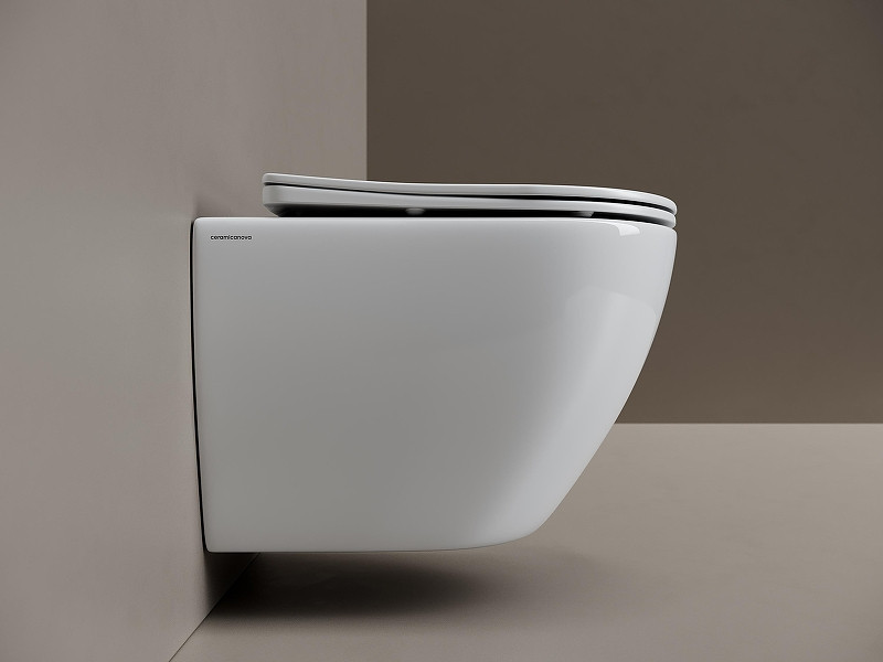 Унитаз Ceramicanova Mia CN1805T подвесной цвет Белый с сиденьем Микролифт