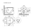 Унитаз Ceramicanova Mia CN1805T подвесной цвет Белый с сиденьем Микролифт