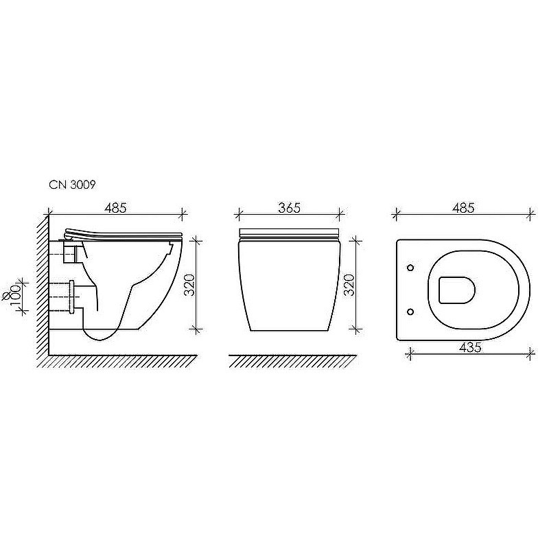 Комплект унитаза Ceramicanova Form CN3009 с инсталляцией Geberit Duofix Sigma UP320 111.300.00.5 с сиденьем Микролифт