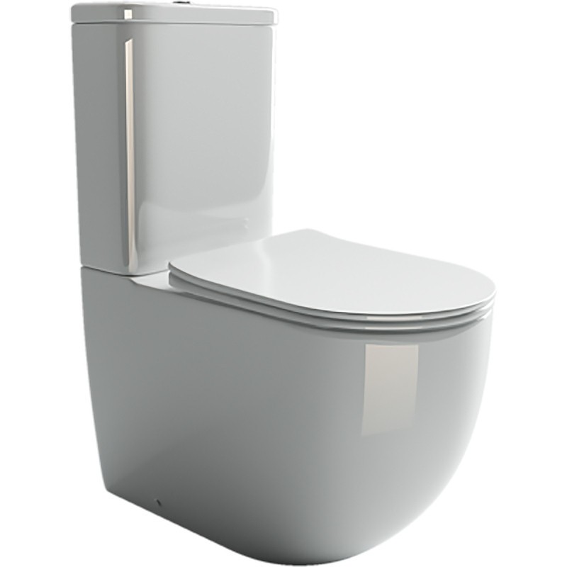 Унитаз-компакт Ceramicanova Mia Rimless CN1801-B без бачка и с сиденьем Микролифт