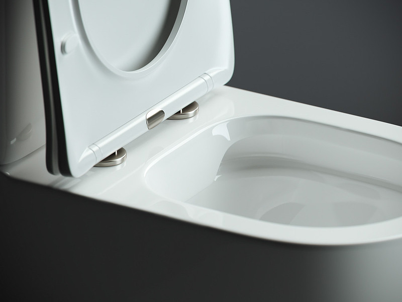 Унитаз-компакт Ceramicanova Mia Rimless CN1801-B без бачка и с сиденьем Микролифт