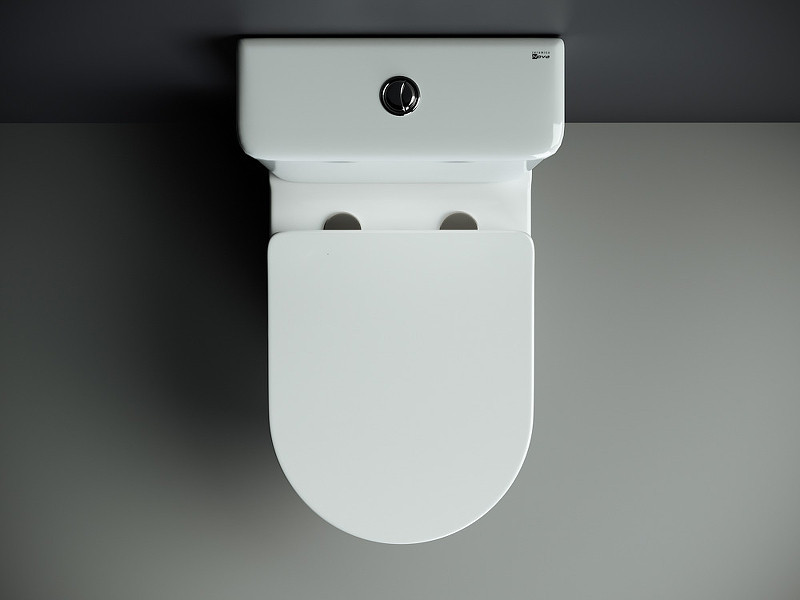 Унитаз-компакт Ceramicanova Mia Rimless CN1801-B без бачка и с сиденьем Микролифт