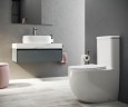 Унитаз-компакт Ceramicanova Mia Rimless CN1801-B без бачка и с сиденьем Микролифт