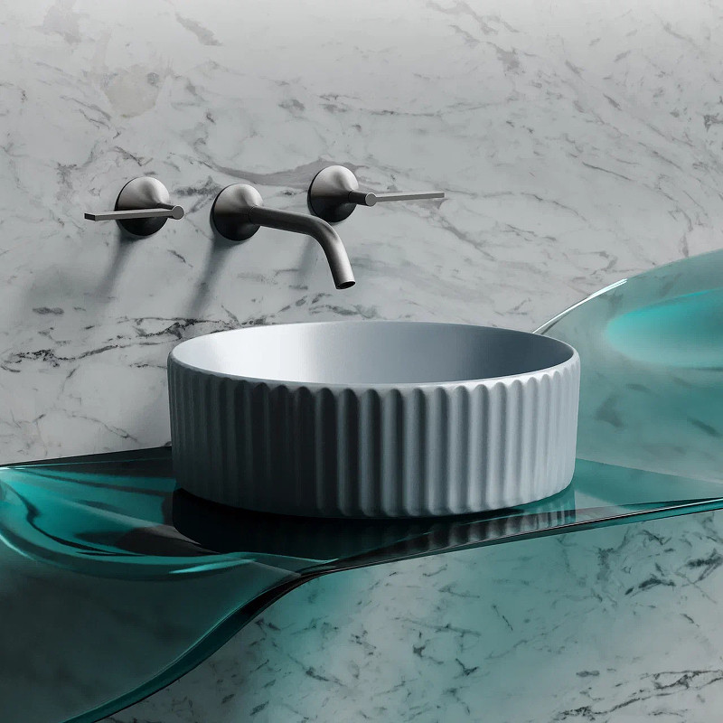 Раковина-чаша Ceramicanova Element 36 CN6057MHL Серо-голубая матовая