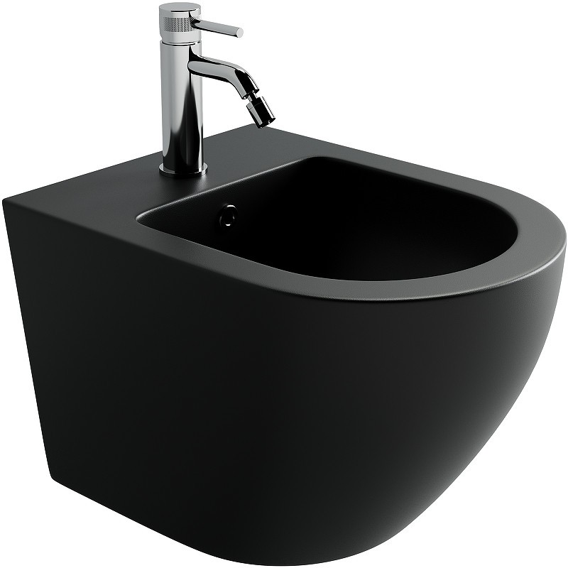 Биде Ceramicanova Uno CN11002MB подвесное Черное матовое