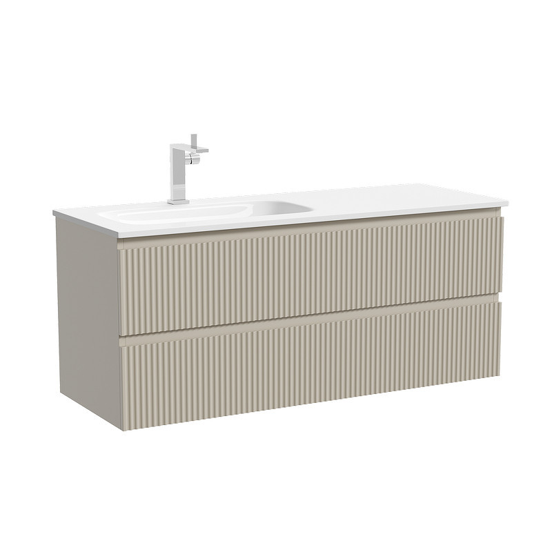 Тумба под раковину Sancos Snob R 119,5 SNR120LCE подвесная цвет Beige Soft