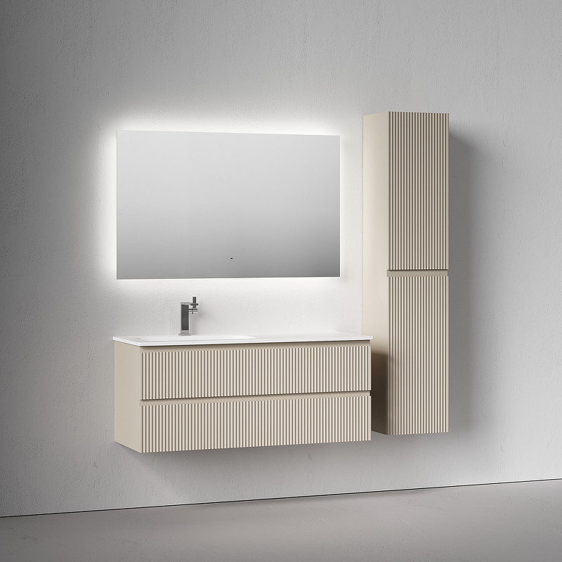 Тумба под раковину Sancos Snob R 119,5 SNR120LCE подвесная цвет Beige Soft