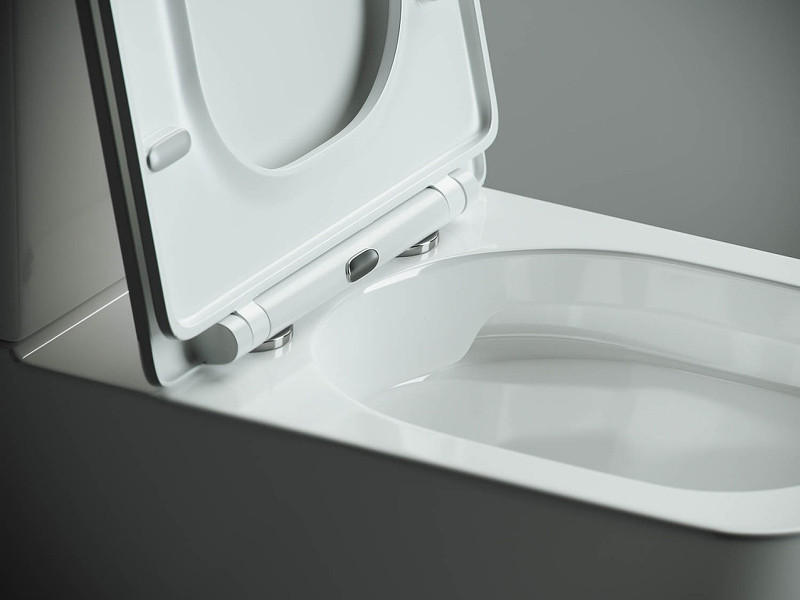 Унитаз-компакт Ceramicanova Cubic CN1803-B без бачка и с сиденьем Микролифт