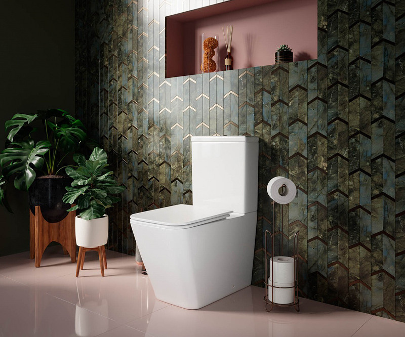 Унитаз-компакт Ceramicanova Cubic CN1803-B без бачка и с сиденьем Микролифт