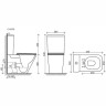 Унитаз-компакт Ceramicanova Cubic CN1803-B без бачка и с сиденьем Микролифт