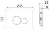 Комплект унитаза с инсталляцией Ceramicanova Metric CN3007_1001B_1000 с сиденьем Микролифт и Черной матовой клавишей смыва