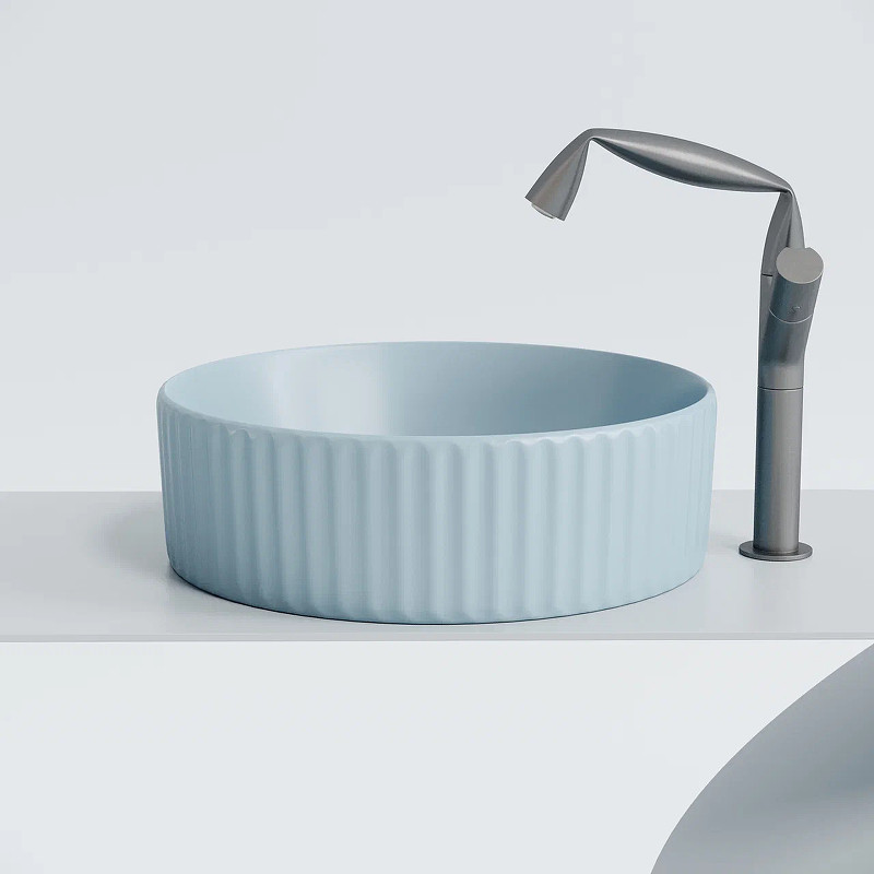Раковина-чаша Ceramicanova Element 36 CN6057ML Голубая матовая