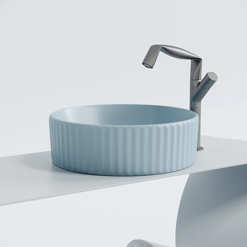 Раковина-чаша Ceramicanova Element 36 CN6057ML Голубая матовая
