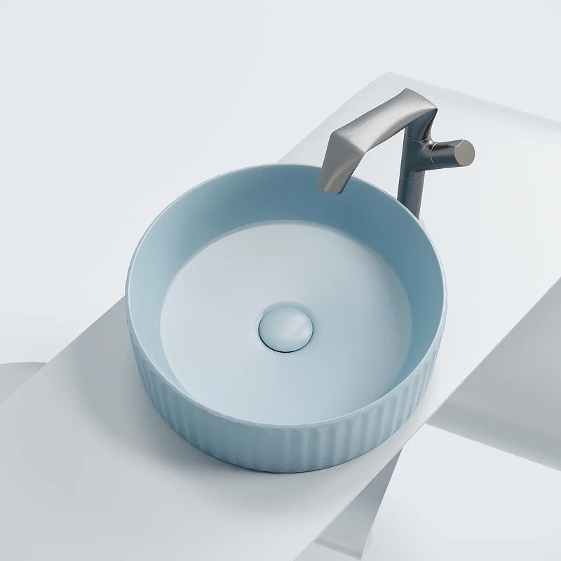 Раковина-чаша Ceramicanova Element 36 CN6057ML Голубая матовая