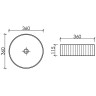 Раковина-чаша Ceramicanova Element 36 CN6057ML Голубая матовая