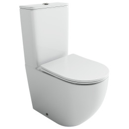 Унитаз-компакт Ceramicanova Mia CN1801T цвет Белый с бачком и сиденьем Микролифт