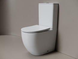 Унитаз-компакт Ceramicanova Mia CN1801T цвет Белый с бачком и сиденьем Микролифт