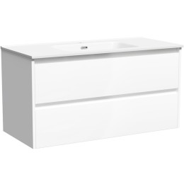 Тумба под раковину Sancos Libra 100 LB100W подвесная Белый глянец